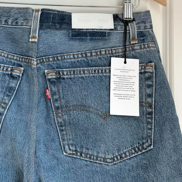 Re/Done Levi’s 501 Fray Hem, Size 28